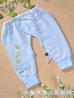 迪迪牌歡樂熊藍(lán)色開襠褲