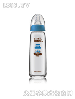 哈牛媽流線型玻璃奶瓶8安士