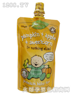南瓜蘋(píng)果甜玉米果泥