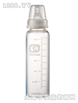 樂樂寶貝9安標口晶鉆玻璃奶瓶