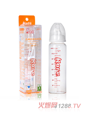 可兒KR-1086標口高硼硅玻璃奶瓶240ml