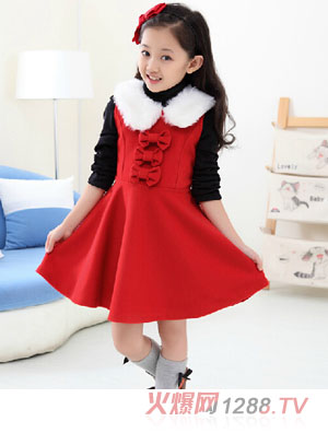 �ڴ���Ůͯ�ﶬ��ȹ�Ӽtɫ