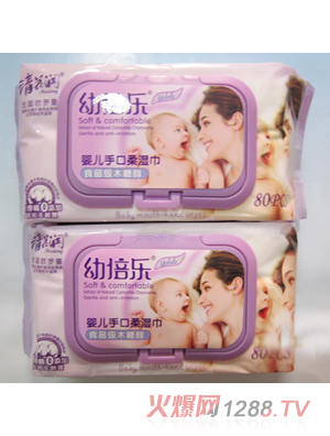 幼培樂yinge手口80片啟封濕巾