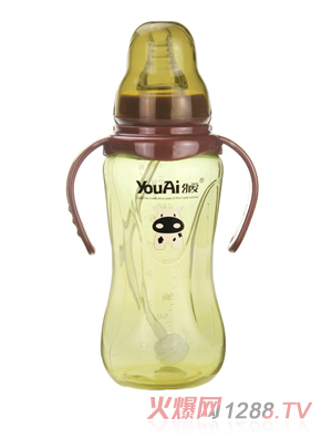 幼愛PP標(biāo)口帶柄自動(dòng)吸尊貴經(jīng)典奶瓶240ml