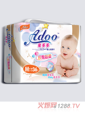 愛多多極致超柔嬰兒紙尿片M碼36片
