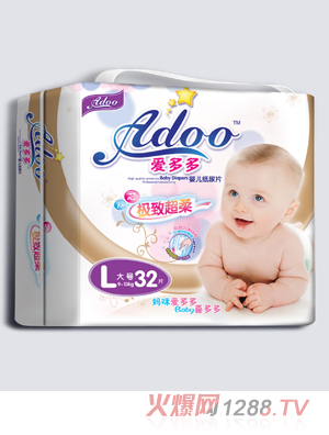愛多多極致超柔嬰兒紙尿片L碼32片