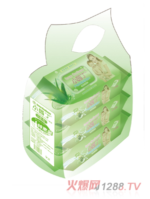 小園丁蘆薈保濕潤(rùn)膚濕巾80片裝3連包