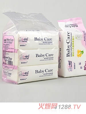 小傻旦yingye無(wú)香綿柔濕巾80片