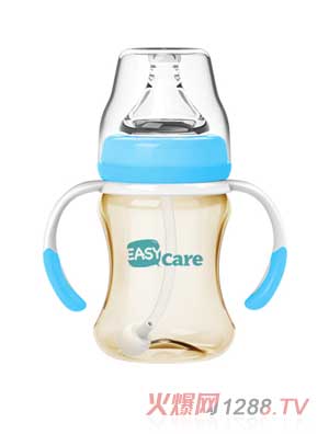 伊斯卡爾160mlPPSU自動寬口徑奶瓶（藍(lán)）