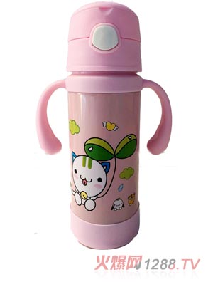 好樂(lè)嬰淡粉色水杯