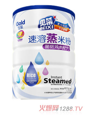 貝希速溶蒸米粉鐵聽(tīng)-菌菇雞肉配方