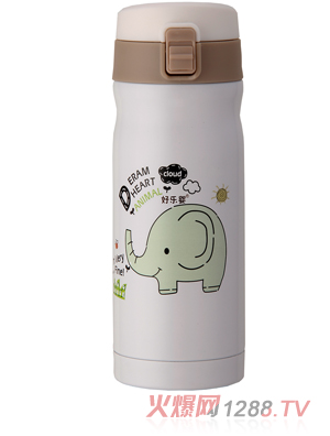 好樂(lè)嬰樂(lè)扣水杯淺棕色