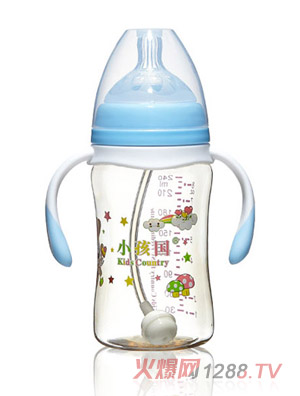 С��������ֱ���Ԅ�PPSU��ȫ��ƿ�{(l��n)ɫ240ML