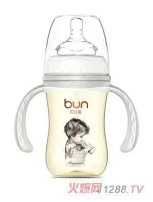 貝優(yōu)能纖巧型帶柄自動(dòng)寬口PPSU奶瓶160ml