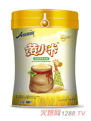 Assnia黃小米核桃營養(yǎng)米粉罐裝