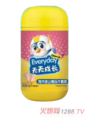 綠健園天天成長(zhǎng) 雞內(nèi)金山楂壓片糖果