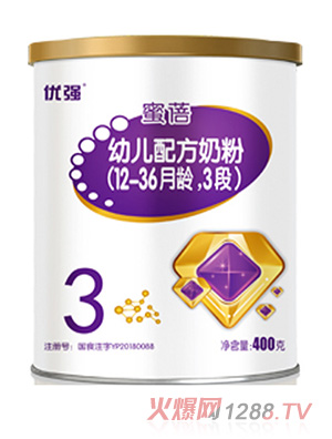 圣元優(yōu)強(qiáng)蜜蓓幼兒配方奶粉（12-36月齡，3段）400g