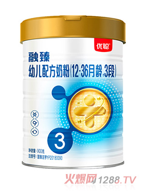 圣元優(yōu)聰融臻幼兒配方奶粉（12-36月齡，3段）900g