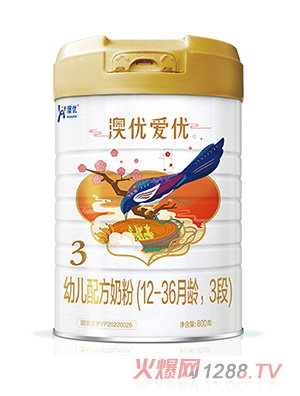 澳優(yōu)愛(ài)優(yōu)幼兒配方奶粉（12-36月齡，3段）