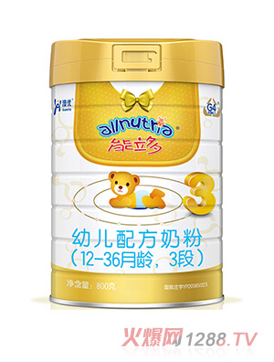 澳優(yōu)能立多幼兒配方奶粉（12-36月齡，3段）