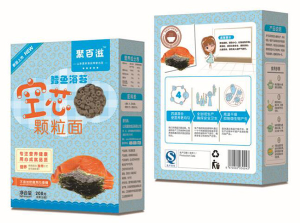 聚百滋兒童空芯顆粒面鱈魚海苔