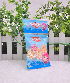 一揚(yáng)牛奶味溶小豆18克藍(lán)色