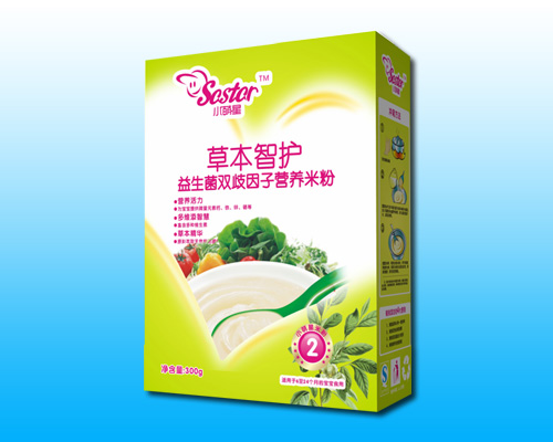 小萌星草本智護益生元雙歧因子營養(yǎng)米粉